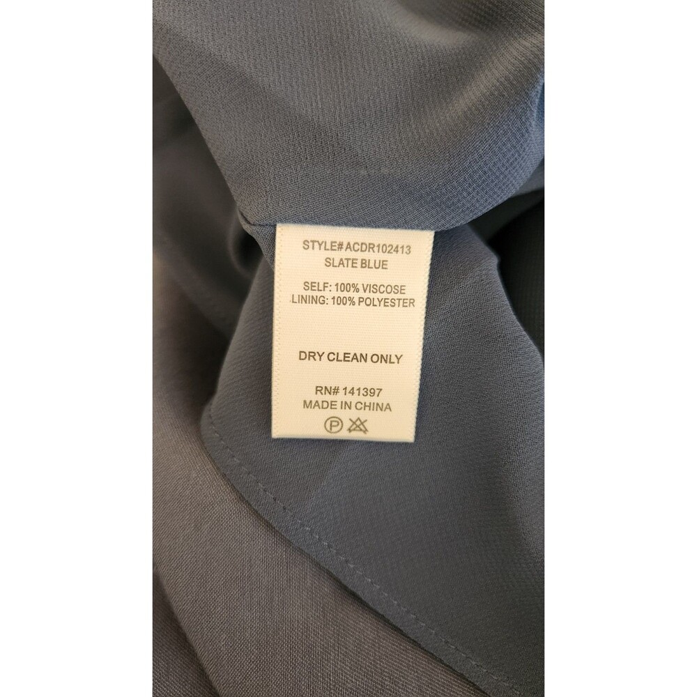 ASTR the Label Womens Kimiko Midi Dress V Neck Slate Blue Size Small NWT - Picture 11 of 14